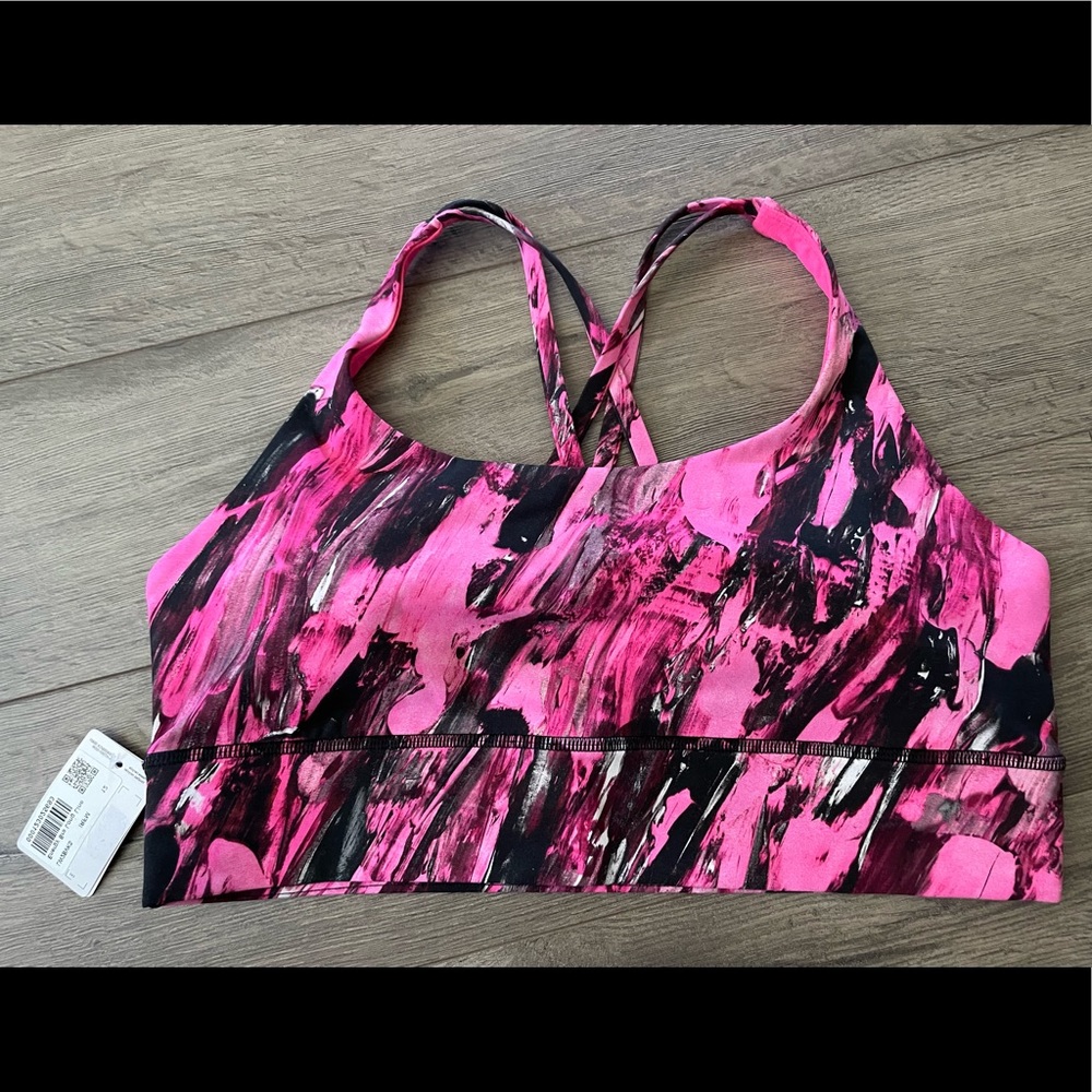 Lululemon Energy Bra Long Line Sports Bra Size 12 NWT
